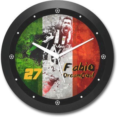 Shop Mantra Fabio Quagliarella Italy Football Round Analog Wall Clock (Black)