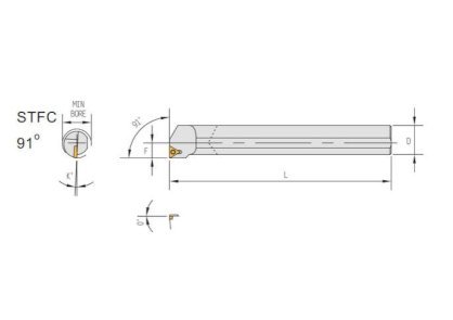 Cán dao tiện trong Marox S16Q-STFCR/L11-18