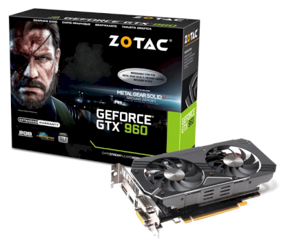 ZOTAC GeForce GTX 960 (ZT-90306-10M) (NVIDIA GeForce GTX 960, 2GB GDDR5, 128-bit, PCI Express 3.0)