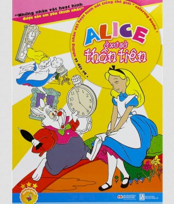 Bộ tô màu những nhân vật hoạt hình được các em yêu thích nhất - Alice ở xứ sở thần tiên