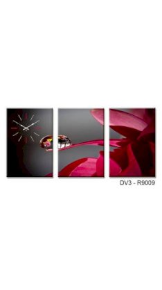 Design O Vista Three Panel Painting Clock 148