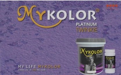 Sơn hoa văn Mykolor Platinum Twinkie (Khảm ngọc trai) màu cơ bản AREZZO YELLOW