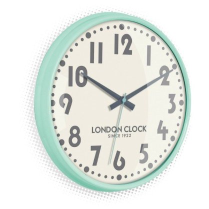 LC Designs UK - DYLAN - Mint 28cm Wall Clock