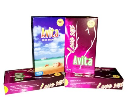 Bao cao su Avita Eros Premium (Hộp 10 cái)