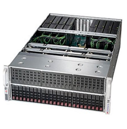 Server Supermicro SuperServer 4027GR-TRT (Black) (SYS-4027GR-TRT) E5-2620 v2 (Intel Xeon E5-2620 v2 2.10GHz, RAM 4GB, 1600W, Không kèm ổ cứng)