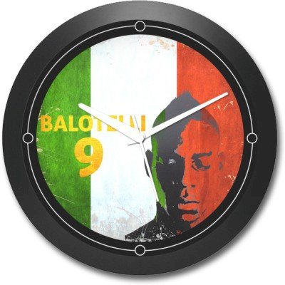 Shop Mantra Balotelli Italy Football Round Analog Wall Clock (Black)