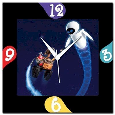 Amore Wall E Analog Wall Clock (Multicolor)