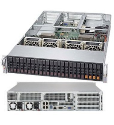 Server Supermicro SuperServer 2028U-TNR4T+ (Black) (SYS-2028U-TNR4T+) E5-2683 v3 (Intel Xeon E5-2683 v3 2.0GHz, RAM 16GB, 1000W, Không kèm ổ cứng)