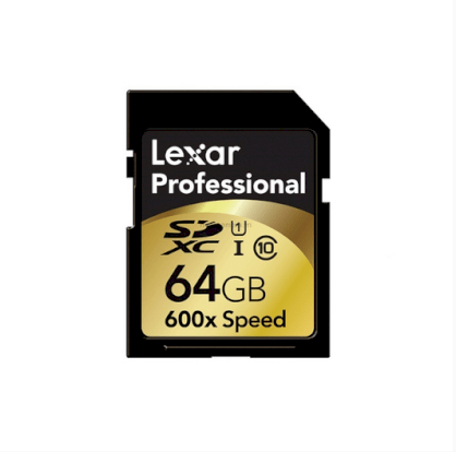 Thẻ nhớ cho máy ảnh Lexar Professional SDXC 64Gb Class 10 600x (90MB/s)