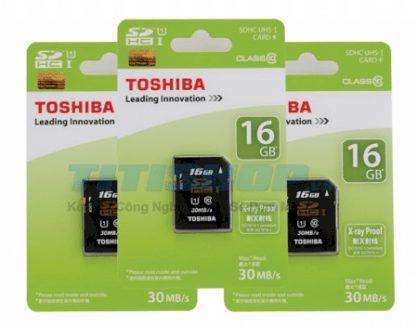 Thẻ nhớ Toshiba Micro SD 16GB Class 10 (30MB/s)