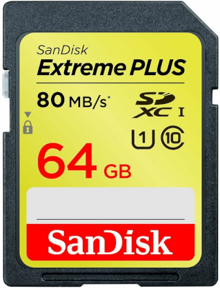 Sandisk Extreme Plus SDHC UHS-I 64GB 80MB/s