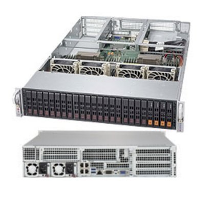 Server Supermicro SuperServer 2028U-E1CNR4T+ (Black) (SYS-2028U-E1CNR4T+) E5-2650L v3 (Intel Xeon E5-2650L v3 1.80GHz, RAM 16GB, 1000W, Không kèm ổ cứng)