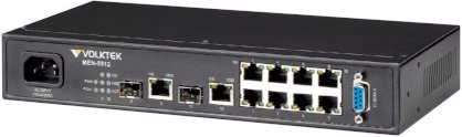 Switch Volktel 8port 10/100M Ethernet -  port uplink quang 60km -  220VAC