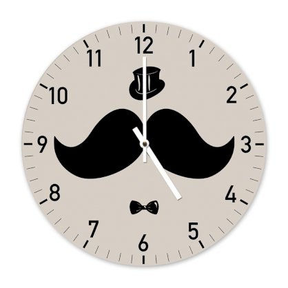 Đồng hồ treo tường Clockadoodledoo Walrus Mustache