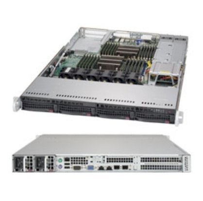 Server Supermicro SuperServer 6017R-WTRFTP+ (Black) (SYS-6017R-WTRFTP+) E5-2660 (Intel Xeon E5-2660 2.20GHz, RAM 8GB, 750W, Không kèm ổ cứng)