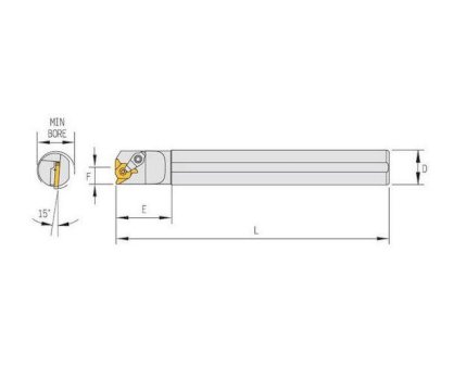 Cán dao tiện ren Marox CNR/L3732S-16