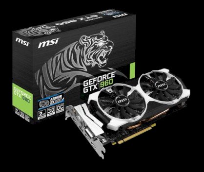 MSI GTX 960 2GD5T OC (NVIDIA GeForce GTX 960, 2GB GDDR5, 128 bits, PCI Express x16 3.0)