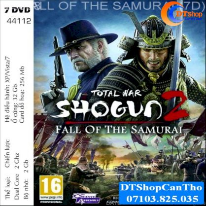 D0613 - Total War Shogun 2 - Fall of the Samurai (7 Disc)
