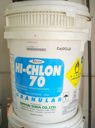 Chlorine 70% – Calcium Hypochloride (45kg/ thùng)