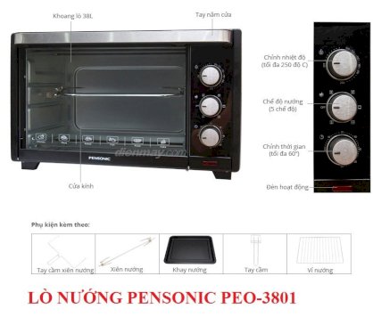 Lò nướng Pensonic PEO-3801