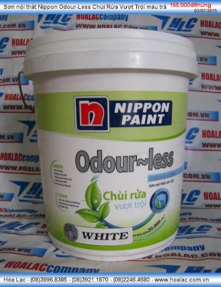 Sơn nội thất Nippon Odour Less bóng không mùi - 1l