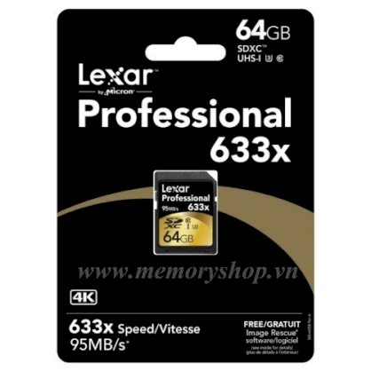SDXC Lexar Professional 633X 64GB
