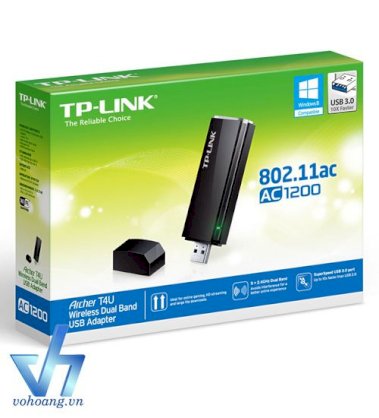 TP-LINK ARCHER T4U - USB THU SÓNG WIFI BĂNG TẦN KÉP CHUẨN AC1200