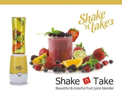 Máy xay sinh tố mini Shake Take 3 màu vàng