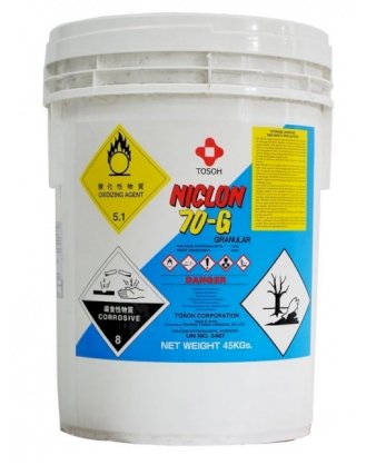 Hóa chất Clorin 70% - Niclon (45kg/ thùng)