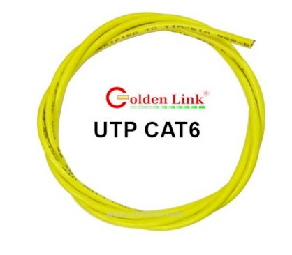 Cáp mạng Golden Link UTP cat 6E màu vàng