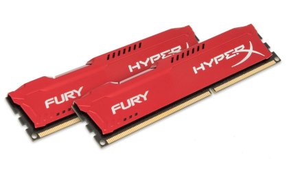 Kingston HyperX Fury Red (HX318C10FRK2/8) - DDR3 - 8GB (2x4GB) - Bus 1866Mhz - PC3 14900 kit DDR3 CL10 Dimm
