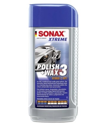 SONAX XTREME Polish&Wax 3 Hybrit NTP 202100 Kem Xoá Xước/Làm Bóng/ Bảo Vệ Sơn Xe Lai Dạng Lưới 3 Trong 1