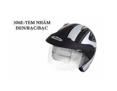 Mũ bảo hiểm xe máy kín đầu Andes 306E- Tem