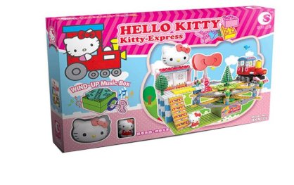 Bộ ghép hình lego khu vui chơi Hello Kitty Phát Nhạc- Hàng xuất Nhật