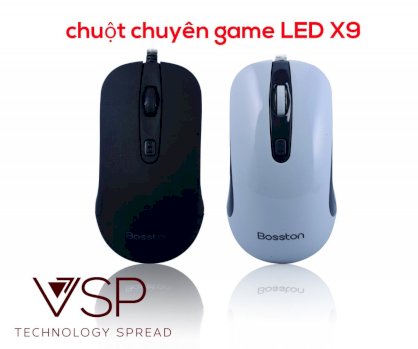 Mouse Bosston X9, có đèn led