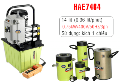 Bơm điện thủy lực 14 lít 3 pha Larzep HAE7464