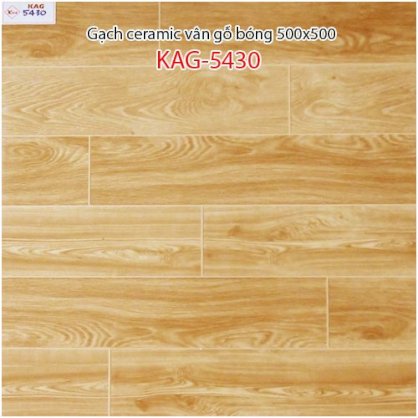 Gạch lát nền vân gỗ bóng 500x500 KAG-5430