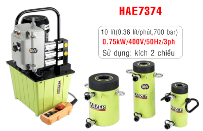 Bơm điện thủy lực 10 lít 3 pha Larzep HAE7374