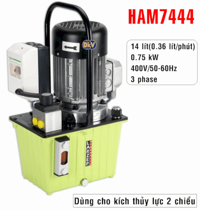 Bơm điện thủy lực 14 lít 3 pha Larzep HAM7744