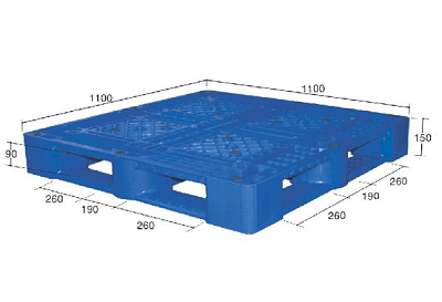 Pallet nhựa Phú An PL09LK (1100 x 1100 x 150 mm)