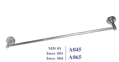 Máng khăn đơn inox 304 MD 01