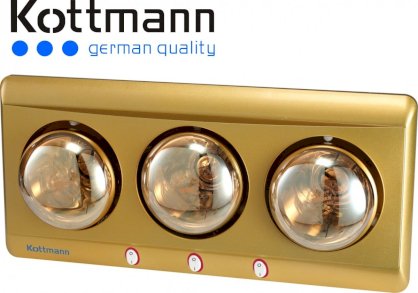 Đèn sưởi nhà tắm Kottmann 3 bóng K3B-Y