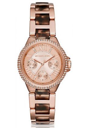 Đồng hồ Michael Kors Mini Camille Multifunction Acetate Watch - Rose Gold 33mm MK4308
