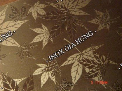 Tấm Inox vàng lá phong