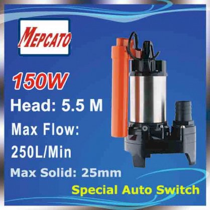 Bơm chìm nước thải 400W Mepcato 50PS-2.4S