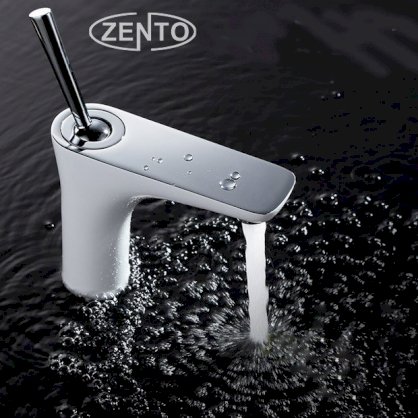 Vòi chậu rửa nóng lạnh mạ sứ Zento ZT2083