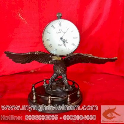 Đồng hồ quà tặng đại bàng cõng cầu 16cm
