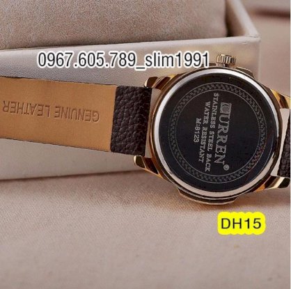 Đồng hồ nam cao cấp dây da Curren 8123