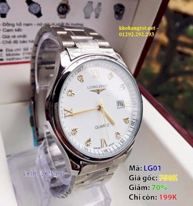 Đồng hồ nam cao cấp Longines LG01