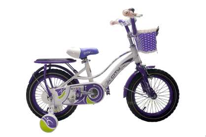 xe đạp trẻ em CITY XL - 14 trắng hồng tím